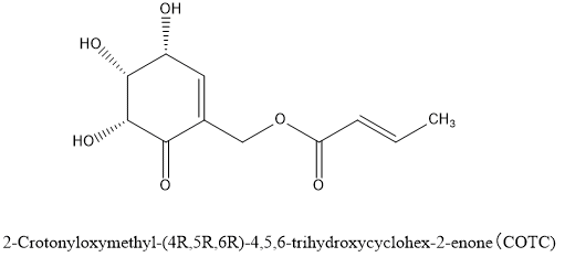 2-Crotonyloxymethyl-(4R,5R,6R)-4,5,6-trihydroxycyclohex-2-enone(COTC)_1